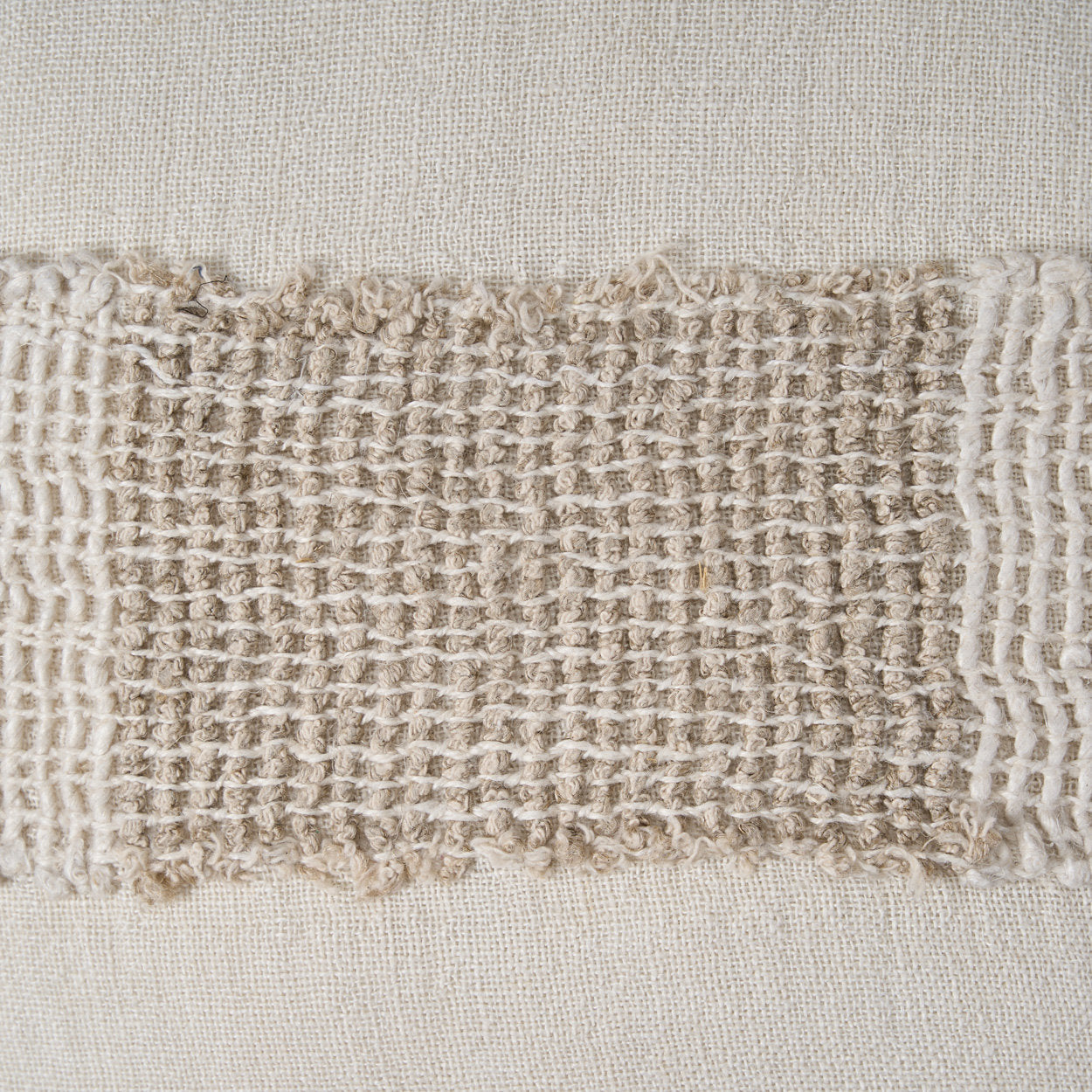 Funda de cojín The Linen Threads - blanco natural