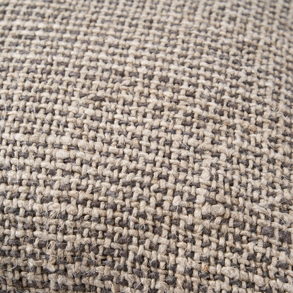 De Linen Grain Kussensloop - Naturel Zwart