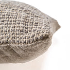 De Linen Grain Kussensloop - Naturel Zwart