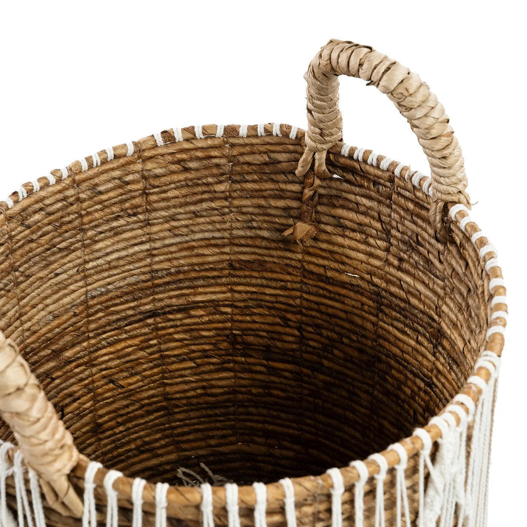 The Straight Stitched Macrame Basket - L