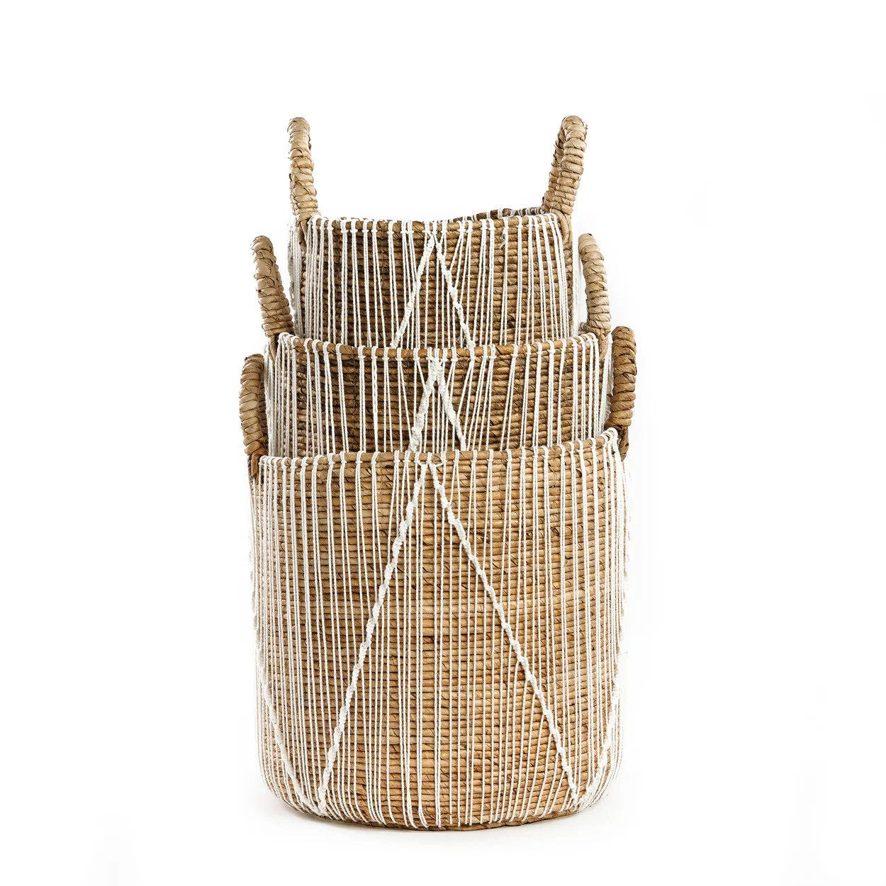 The Straight Stitched Macrame Basket - M