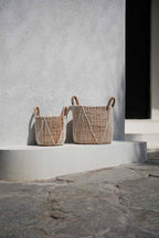 The Straight Stitched Macrame Basket - S