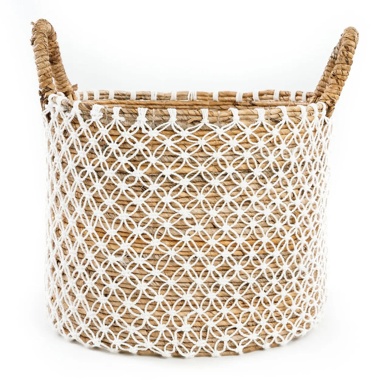 The Crossed Stitched Macrame Basket - L