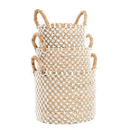 The Crossed Stitched Macrame Basket - M