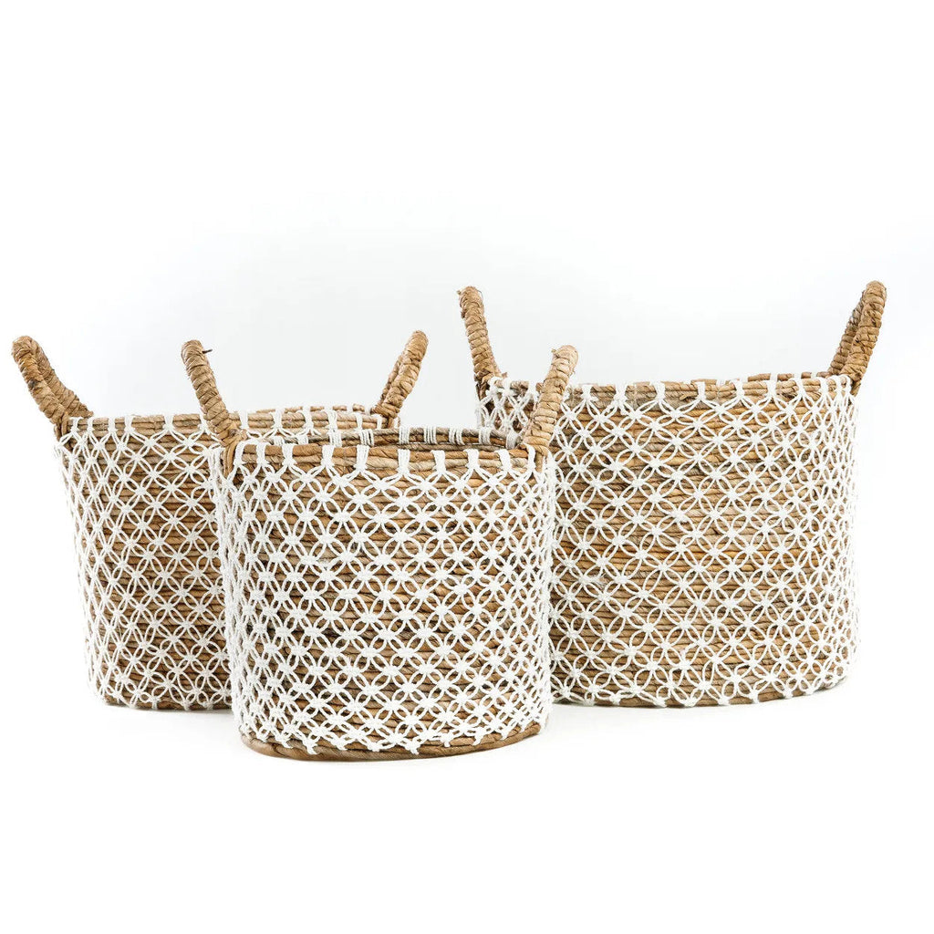 The Crossed Stitched Macrame Basket - M