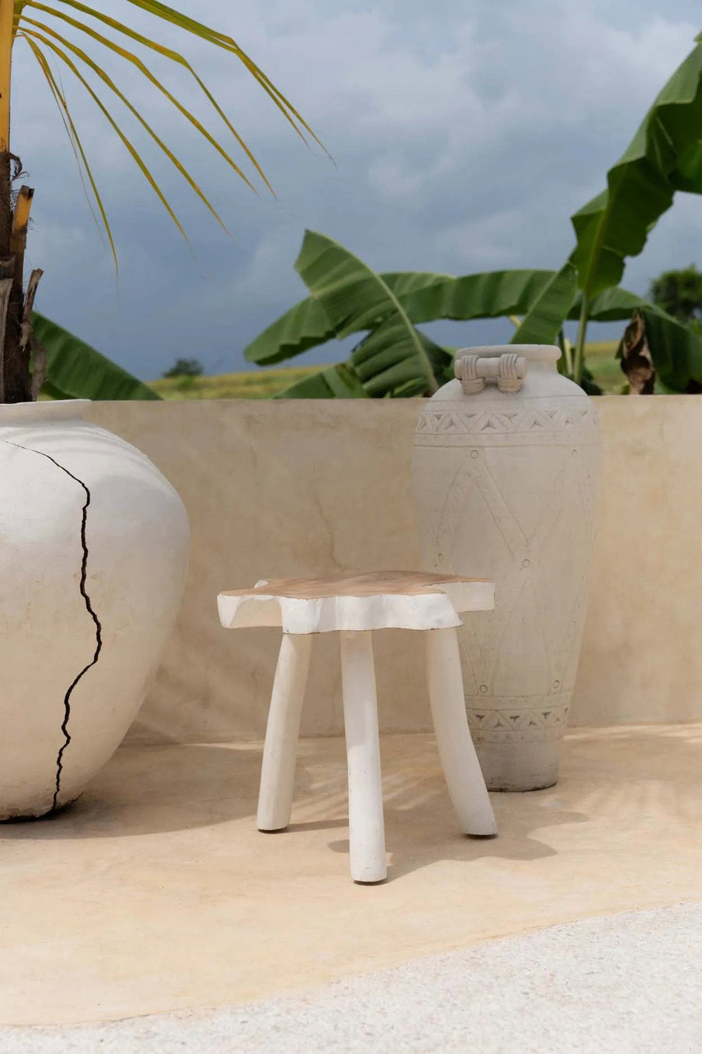 The Organic Side Table - Natural White