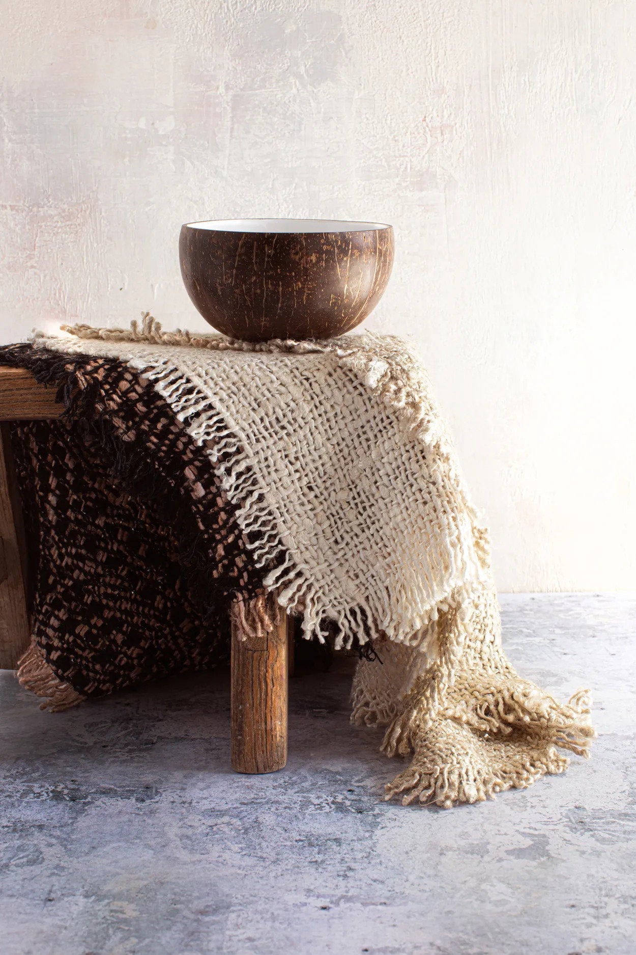 Bol alimentaire Coco - blanc naturel