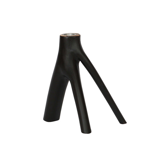 Candelabro de tres ramas - negro