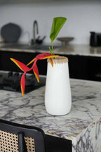 The Sneaky Vase - White Natural - L