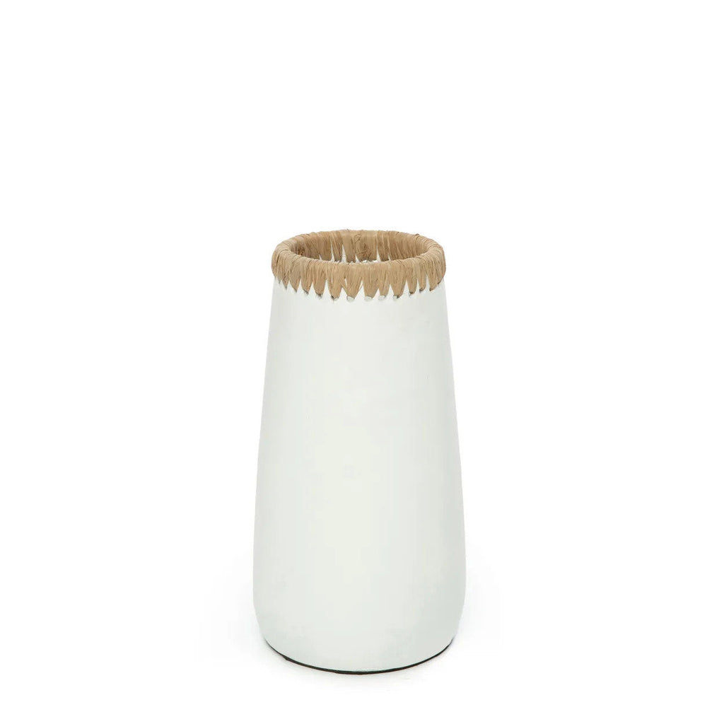The Sneaky Vase - White Natural - M