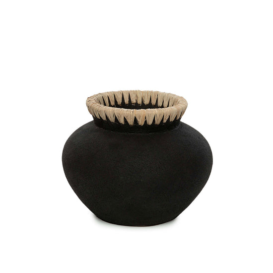 El jarrón Styly - Negro natural - S