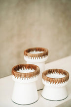 The Pretty Candle Holder - White Natural - S