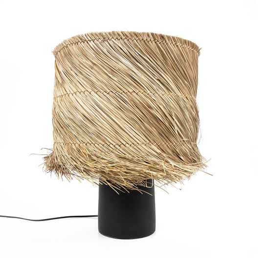 La lámpara de mesa Pandan - negro natural