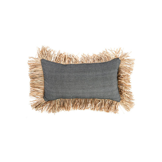 Funda de cojín Cotton Bonita - Negro natural - 30x50