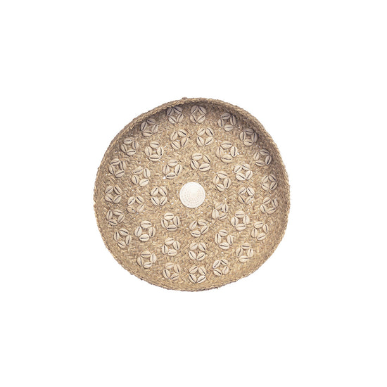 Plato Caribe en forma de concha - Blanco natural - M