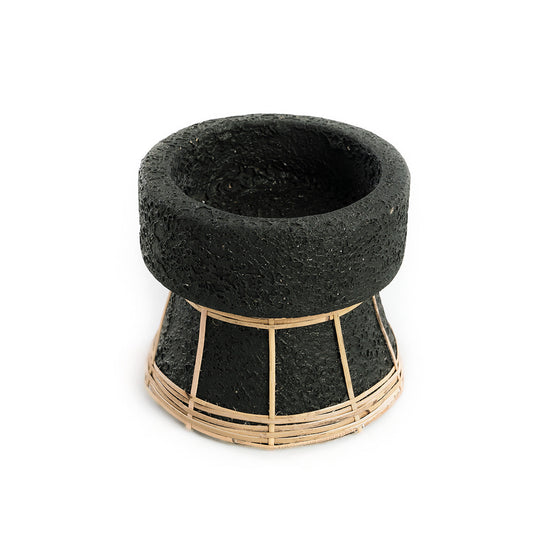 El portavelas Serene - Negro natural - S