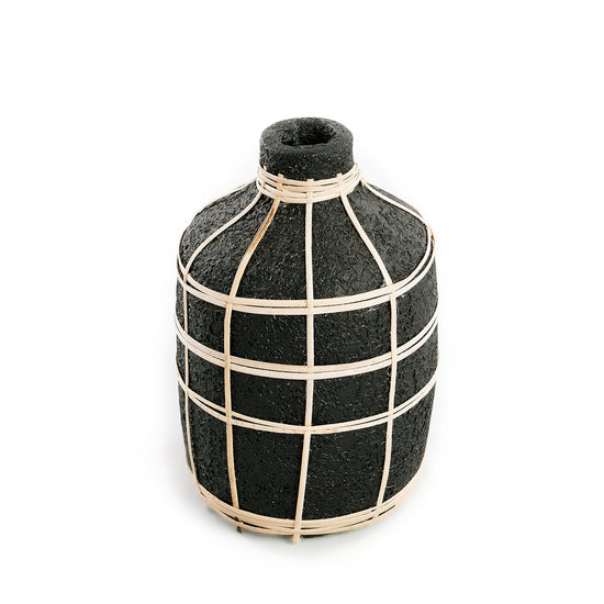 El jarrón Whoopy - Negro natural - M