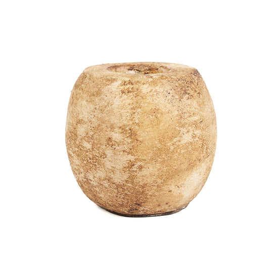 El portavelas Cavestone - crema