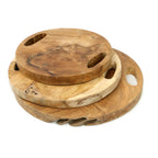 The Teak Root Tray - Natural - M