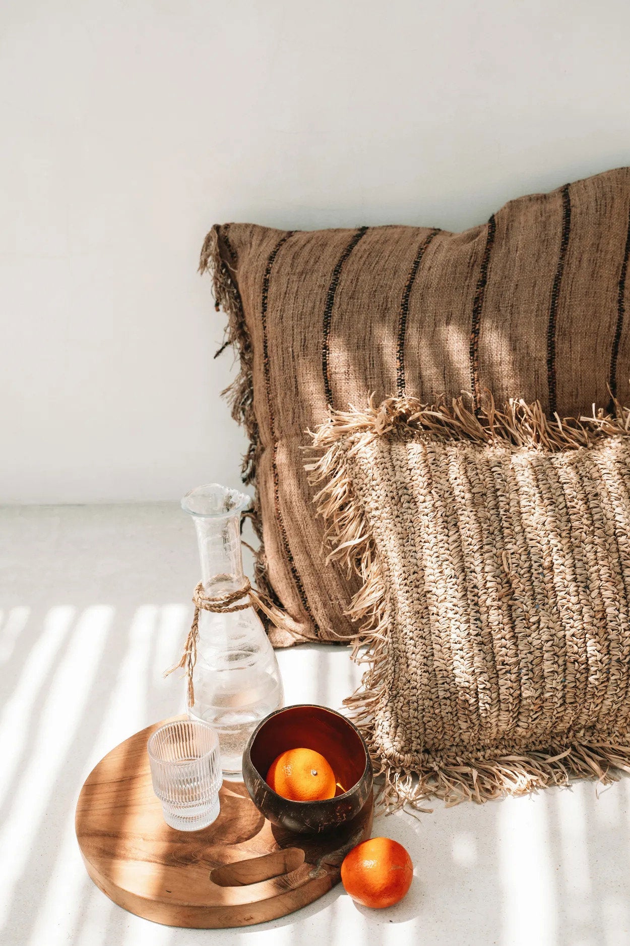 La bandeja de raíz de teca - Natural - S