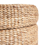 The Circle Storage Ottoman - Natural