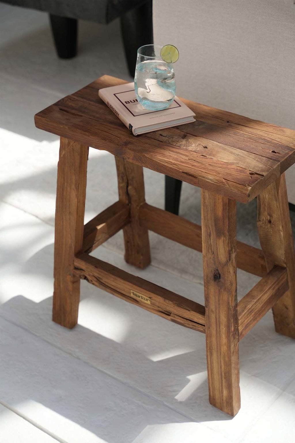 The Fab Rustic Stool - Natural