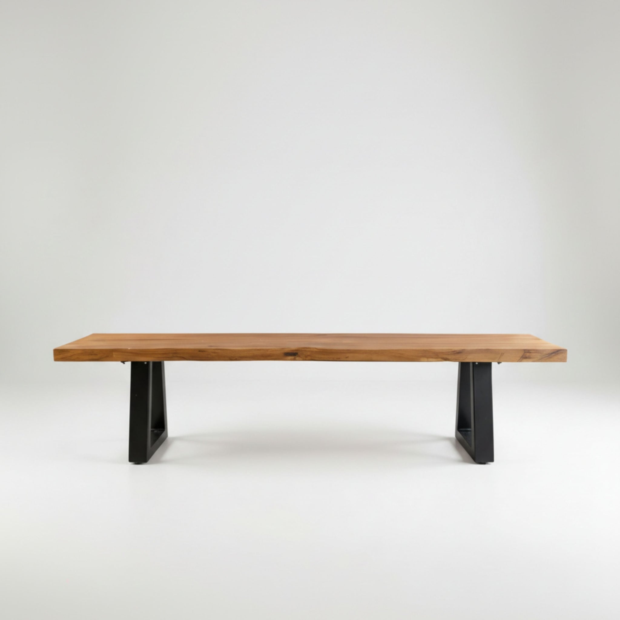 Banco con patas de hierro - Natural - 220