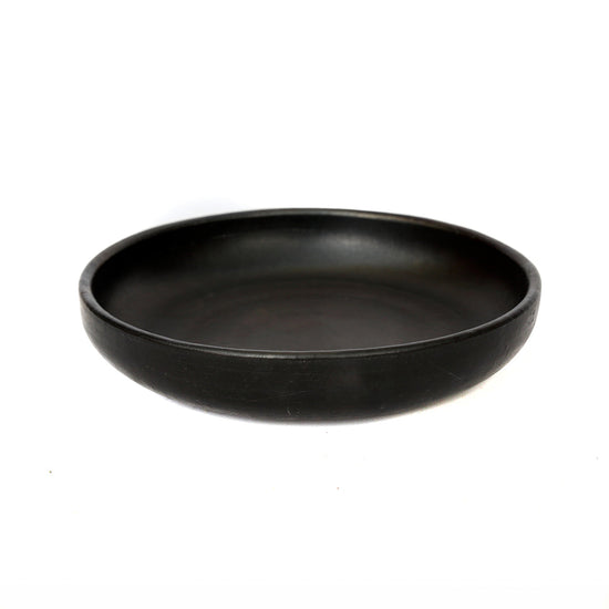 El plato hondo quemado - negro - M