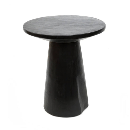 La mesa auxiliar cónica Timber - negra - 50