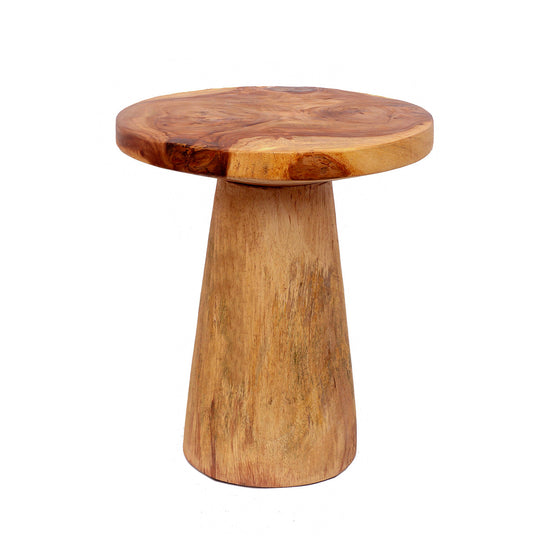 La mesa auxiliar cónica Timber - Natural - 50