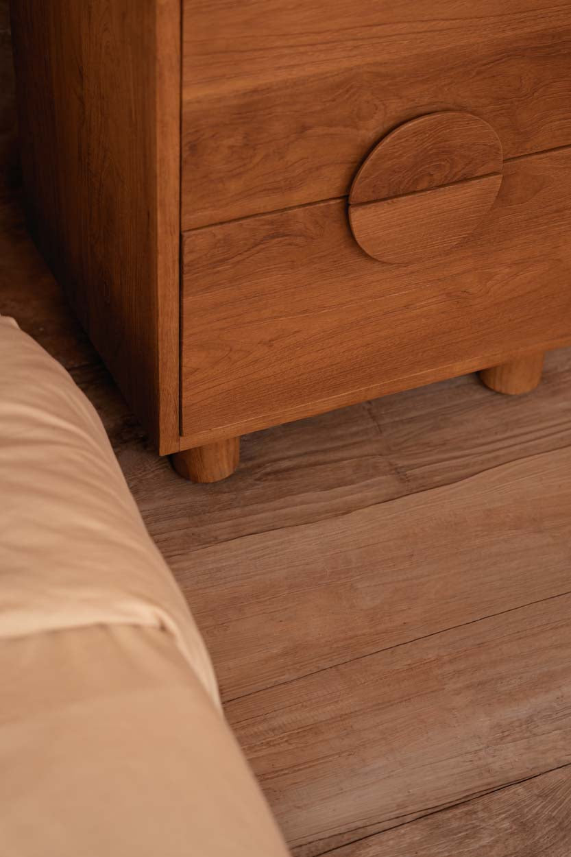 La mesita de noche Eclipse - natural