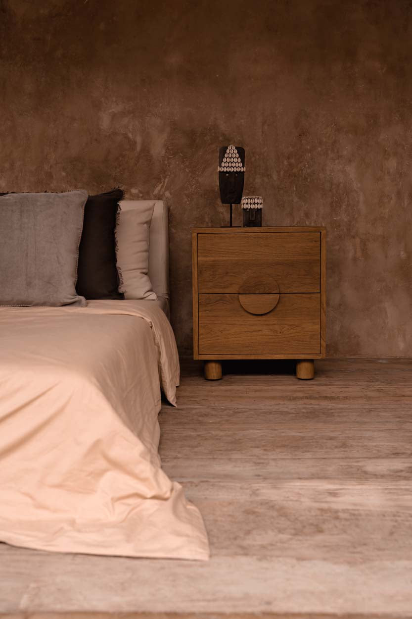 La mesita de noche Eclipse - natural