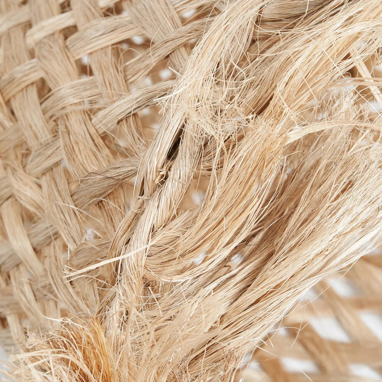 Colgante de medusa de abacá - Natural - M