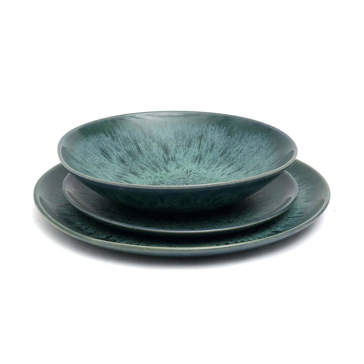 The Aqua Salad Plate - Set of 6