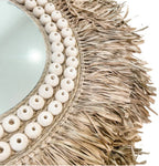 Espejo de fibras naturales | Cuerda y cuentas