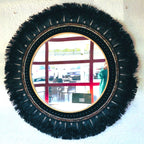 Espejo de fibras negras "Verónica" 1.2 metros