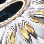 Espejo de plumas “Aurora Blanca”