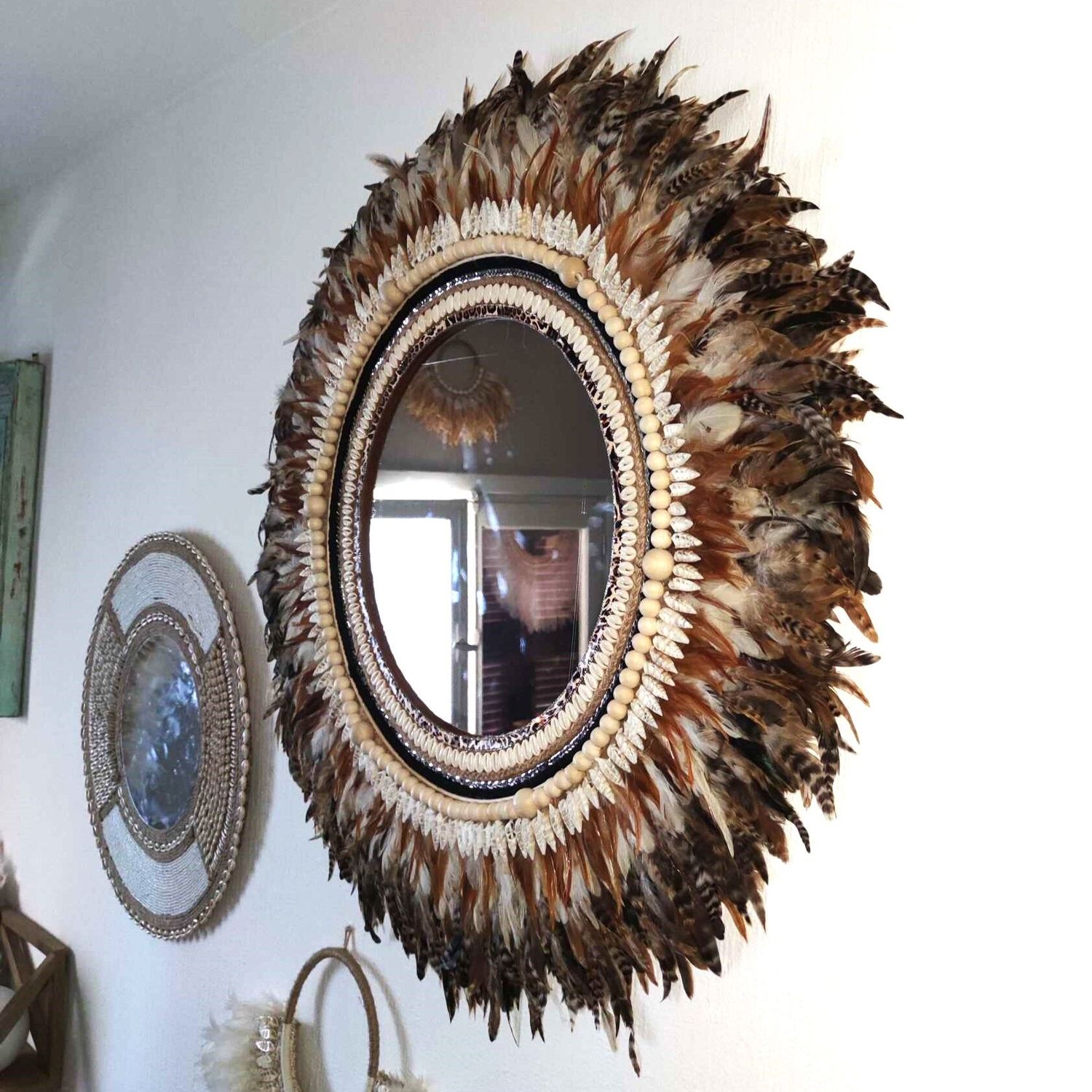 Espejo de plumas “Raíces Étnicas”